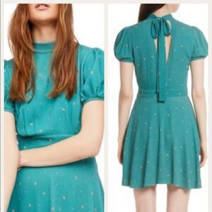 Free People Abbie Fit and Flare Dress Sz 6